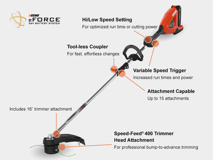 Echo DPAS-2100SB Battery Powerhead w/ String Trimmer Attachment