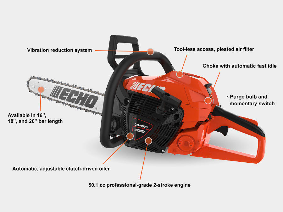 Echo CS-4920 Rear Handle Chainsaw