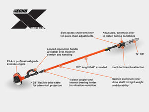 Echo PPT-2620 X-Series Extendable Power Pruner