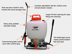 Echo MS-4010BPD 4Gal Backpack Sprayer