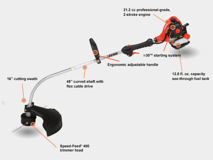 Echo GT-225SF Curved Shaft String Trimmer