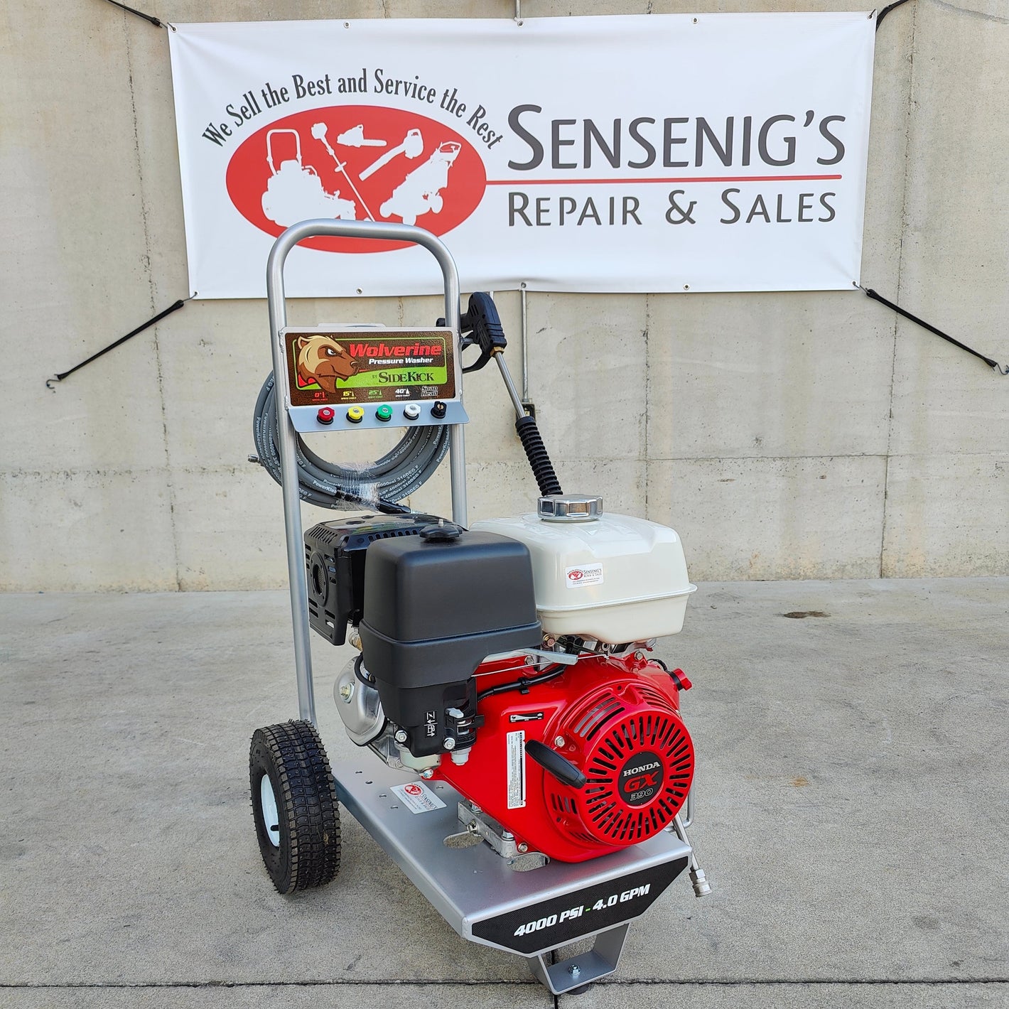 Wolverine 4000PSI 4.0GPM Pressure Washer w/ GX390 Honda Engine