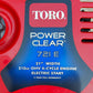 Toro 721E Power Clear Snow Thrower