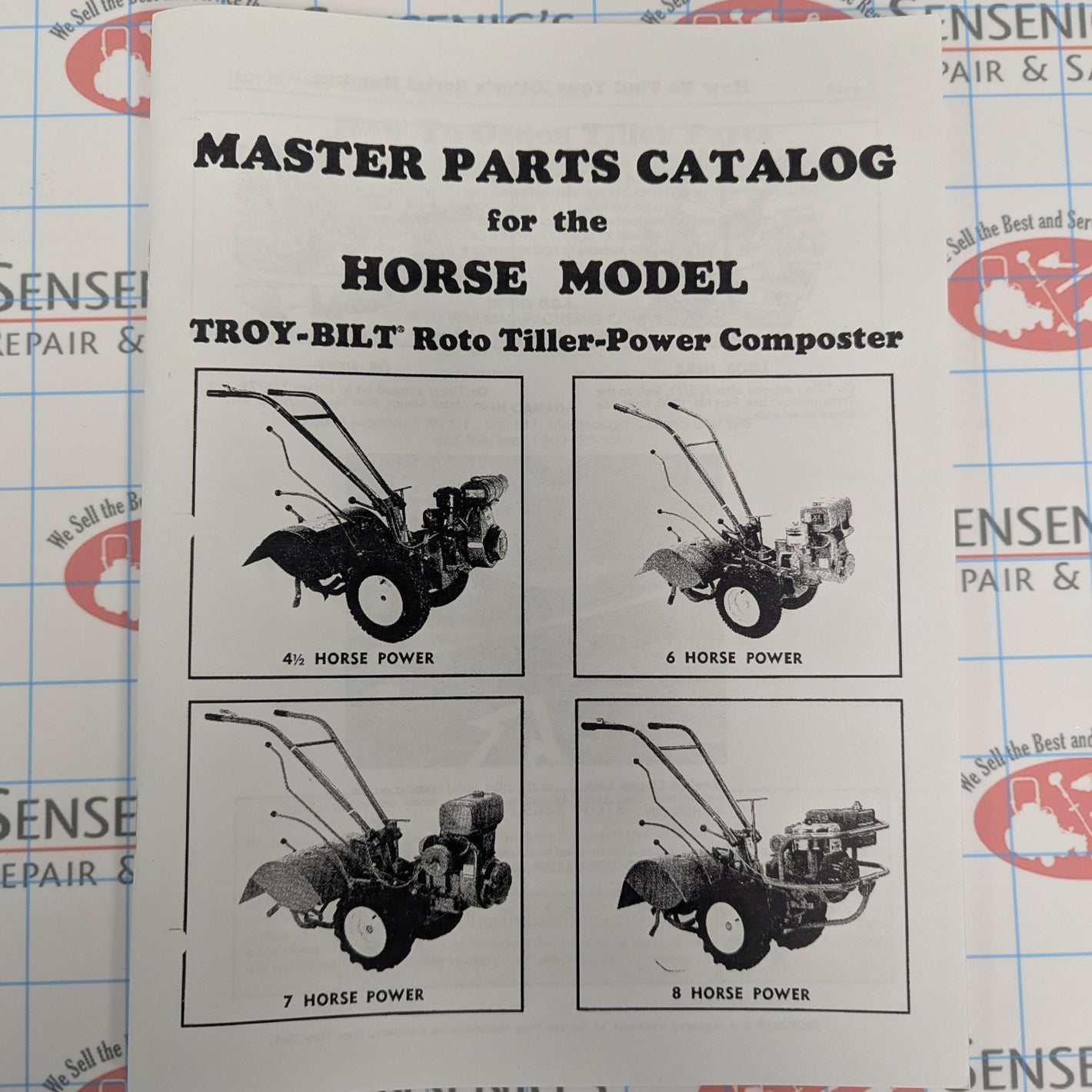 Parts Manual 2 and 4 Speed Troybilt Horse
