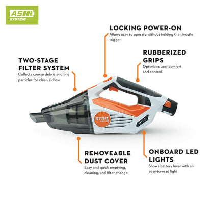 Stihl SEA 20 Battery Powered Hand Vacuum Set