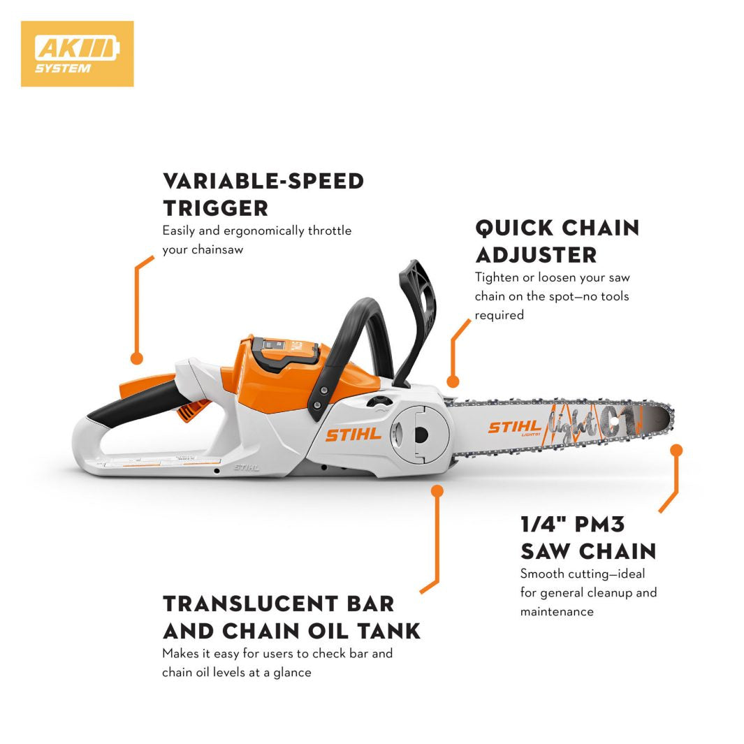 Stihl MSA 60 C-B Battery Powered Chainsaw
