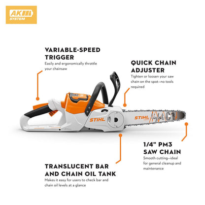 Stihl MSA 60 C-B Battery Powered Chainsaw