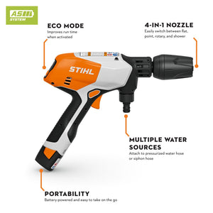 Stihl RCA 20 Battery Powered Pressure Washer Set